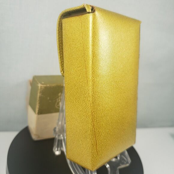 Vintage 1950's Princess Gardner Embroidered Metallic Gold Leather Cigarette Case - Picture 6 of 16